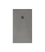Douchevloer Medison Grijs 160x90cm Composietsteen Douchebak Veroni SLATE 3cm (RAL7037) Antislip op maat Zaagbaar.