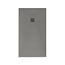 CREAVIT Douchevloer Medison Grijs 140x90cm Composietsteen Douchebak Veroni SLATE 3cm (RAL7037) Antislip op maat Zaagbaar.