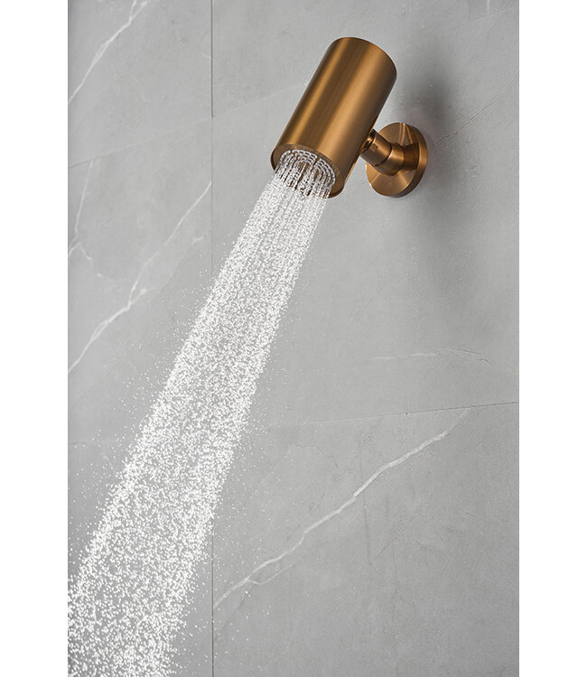Hoofddouche UniMatch Beam Geborsteld Brons Koper rond 1 stand met muurbevestiging PVD - 29.7825