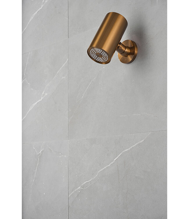 Hoofddouche UniMatch Beam Geborsteld Brons Koper rond 1 stand met muurbevestiging PVD - 29.7825