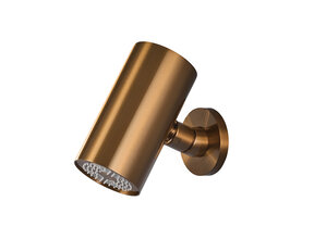 Hoofddouche UniMatch Beam Geborsteld Brons Koper rond 1 stand met muurbevestiging PVD - 29.7825