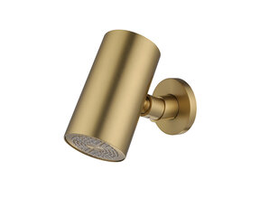 Hoofddouche UniMatch Beam Geborsteld messing rond 1 stand met muurbevestiging PVD - 29.7823