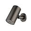 Wiesbaden Hoofddouche UniMatch Beam Gunmetal rond 1 stand met muurbevestiging PVD - 29.782