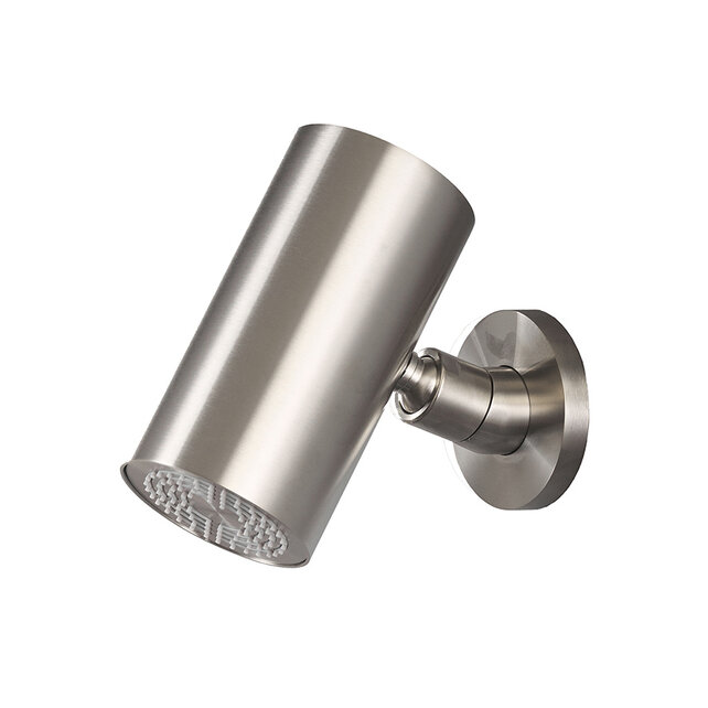 Hoofddouche UniMatch Beam Geborsteld Staal rond 1 stand met muurbevestiging PVD - 29.7822