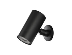 Hoofddouche UniMatch Beam Mat Zwart rond 1 stand met muurbevestiging - 29.7821