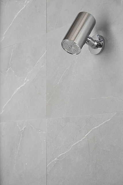 Hoofddouche UniMatch Beam Chroom rond 1 stand met muurbevestiging - 29.7820