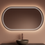 GLISS DESIGN Spiegel Gliss Agon Ovaal 140cm sensor bediening met dimbaar licht - geinteg. Spiegelverwarming