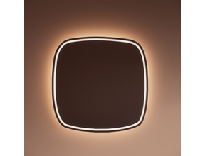 Spiegel Gliss Axis Organisch 60cm sensor bediening met dimbaar licht - geinteg. Spiegelverwarming