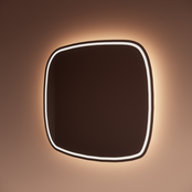 Spiegel Gliss Axis Organisch 80cm sensor bediening met dimbaar licht - geinteg. Spiegelverwarming