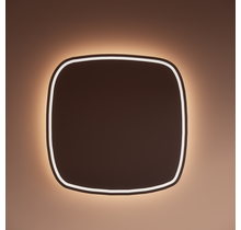 Spiegel Gliss Axis Organisch 80cm sensor bediening met dimbaar licht - geinteg. Spiegelverwarming