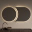 GLISS DESIGN Spiegel Gliss Eris 70 + 100x70 cm 2-delig - sensor bediening met dimbaar licht - Spiegelverwarming