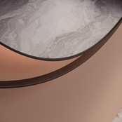 Spiegel Gliss Kosmos Zwart Rond 80cm sensor bediening met dimbaar licht - Spiegelverwarming