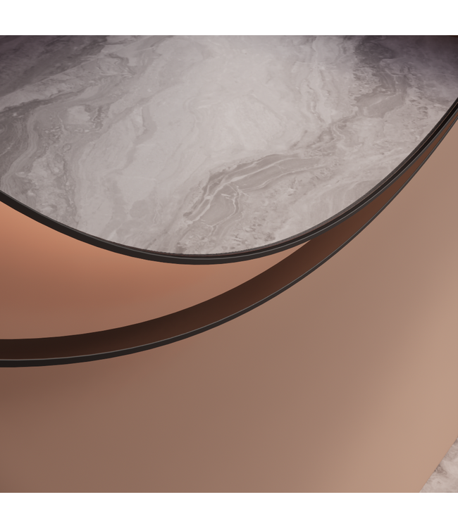 GLISS DESIGN Spiegel Gliss Kosmos Zwart Rond 80cm sensor bediening met dimbaar licht - Spiegelverwarming