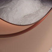 Spiegel Gliss Kosmos Copper Rond 120cm sensor bediening met dimbaar licht - Spiegelverwarming