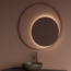 GLISS DESIGN Spiegel Gliss Kosmos Copper Rond 90cm sensor bediening met dimbaar licht - Spiegelverwarming