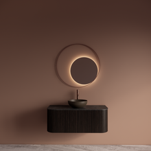 Spiegel Gliss Kosmos Copper Rond 80cm sensor bediening met dimbaar licht - Spiegelverwarming