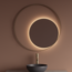 GLISS DESIGN Spiegel Gliss Kosmos Goud Rond 90cm sensor bediening met dimbaar licht - Spiegelverwarming