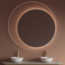 GLISS DESIGN Spiegel Gliss Kosmos Wit Rond 140cm sensor bediening met dimbaar licht - Spiegelverwarming