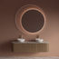 GLISS DESIGN Spiegel Gliss Kosmos Wit Rond 120cm sensor bediening met dimbaar licht - Spiegelverwarming