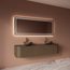 GLISS DESIGN Spiegel Gliss Lenus Rechthoek 160cm sensor bediening met dimbaar licht - Spiegelverwarming