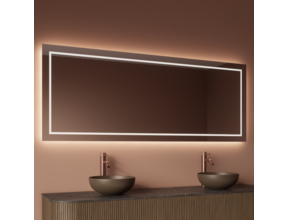 Spiegel Gliss Lenus Rechthoek 150cm sensor bediening met dimbaar licht - Spiegelverwarming