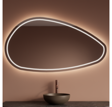 Spiegel Gliss Sirius Organisch 120x71cm sensor bediening met dimbaar licht - Spiegelverwarming