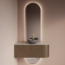 GLISS DESIGN Spiegel Gliss Selene 140x40cm 2-delig - sensor bediening met dimbaar licht - Spiegelverwarming