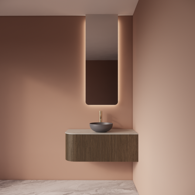 Spiegel Gliss Lucis 120x40cm – sensor bediening met dimbaar licht & spiegelverwarming