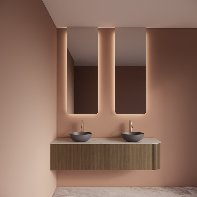 Spiegel Gliss Lucis 120x40cm – sensor bediening met dimbaar licht & spiegelverwarming