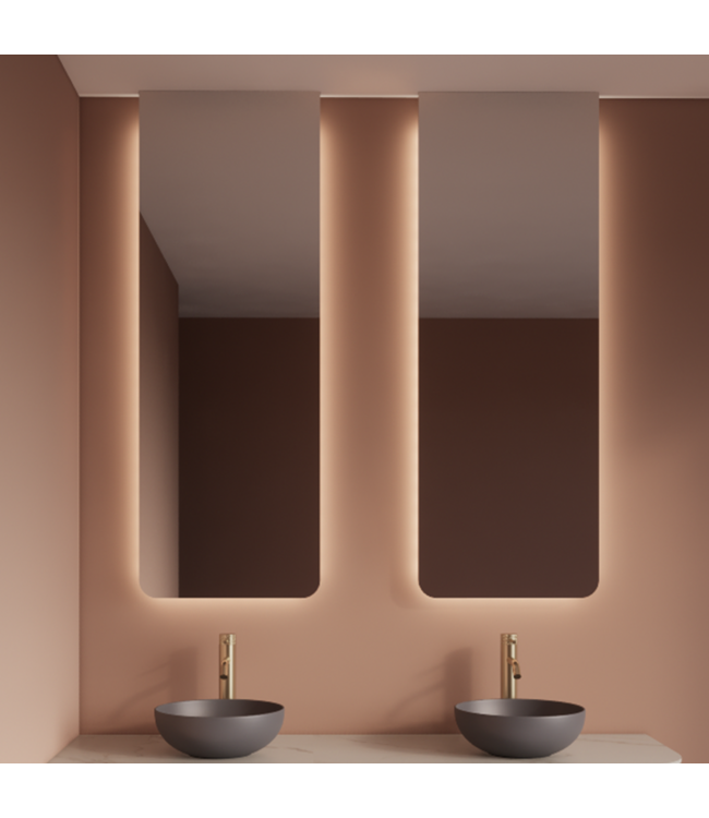 Spiegel Gliss Lucis 120x50cm – sensor bediening met dimbaar licht & spiegelverwarming