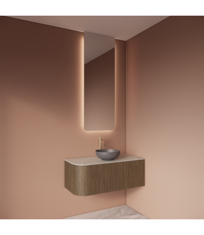 Spiegel Gliss Lucis 140x50cm – sensor bediening met dimbaar licht & spiegelverwarming