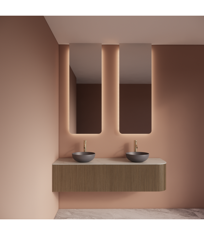 Spiegel Gliss Lucis 140x50cm – sensor bediening met dimbaar licht & spiegelverwarming