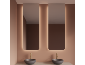 Spiegel Gliss Lucis 140x40cm – sensor bediening met dimbaar licht & spiegelverwarming