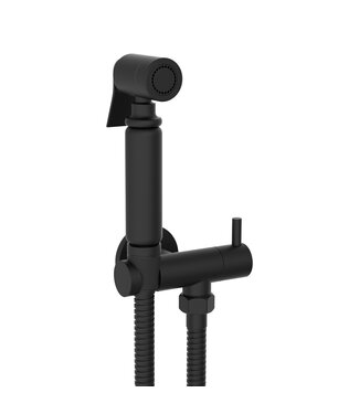 ALONI Bidetset met handdouche Mat Zwart met handdouche en doucheslang 1/2"