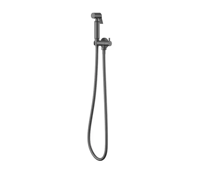 Bidetset met handdouche Lucci Gunmetal met handdouche en doucheslang 1/2"