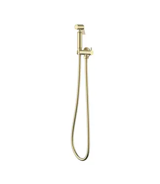 DutchLine Bidetset met handdouche Lucci Geborsteld Messing met handdouche en doucheslang 1/2"
