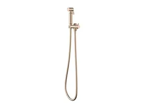 Bidetset met handdouche Lucci Geborsteld brons koper met handdouche en doucheslang 1/2"