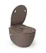Geberit UP320 toiletset - ISVEA Hangend toilet met bidet Mat Taupe
