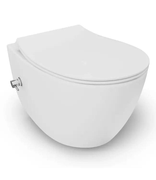Geberit UP320 toiletset - ISVEA Hangend toilet met bidet Glans Wit