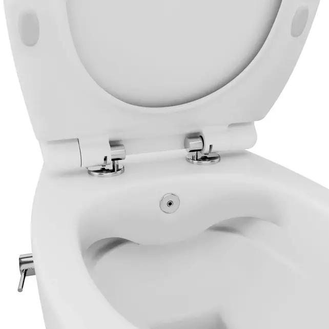 Geberit UP320 toiletset - ISVEA Hangend toilet met bidet Glans Wit