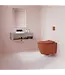 Geberit UP320 toiletset - ISVEA Hangend toilet met bidet Mat Terracotta