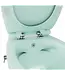 Geberit UP320 toiletset - ISVEA Hangend toilet met bidet Mint Groen
