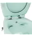 Geberit UP320 toiletset - ISVEA Hangend toilet met bidet Mint Groen