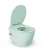 Geberit UP320 toiletset - ISVEA Hangend toilet met bidet Mint Groen