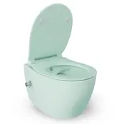 Geberit UP320 toiletset - ISVEA Hangend toilet met bidet Mint Groen