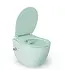 Geberit UP320 toiletset - ISVEA Hangend toilet met bidet Mint Groen