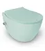 Geberit UP320 toiletset - ISVEA Hangend toilet met bidet Mint Groen