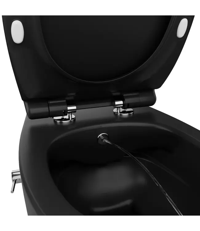 Geberit UP320 toiletset - ISVEA Hangend toilet met bidet Zwart