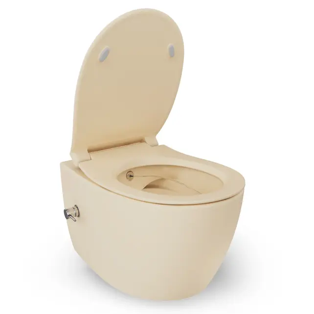 Geberit UP320 toiletset - ISVEA Hangend toilet met bidet Ivoor