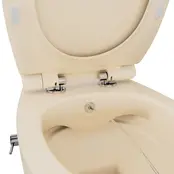 Geberit UP320 toiletset - ISVEA Hangend toilet met bidet Ivoor